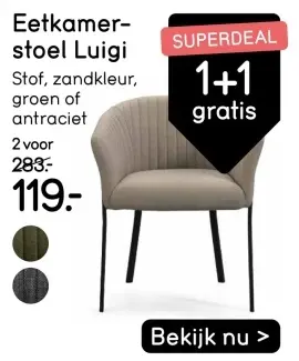 Aanbieding: Eetkamerstoel Luigi