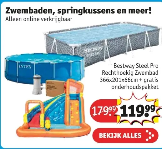 Aanbieding: Bestway Steel Pro Rechthoekig Zwembad