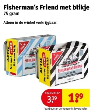 Aanbieding: Fisherman's Friend met blikje