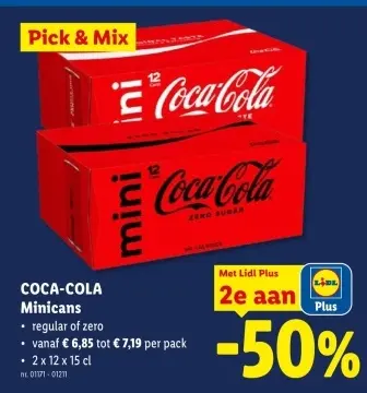 Promotie: COCA-COLA Minicans