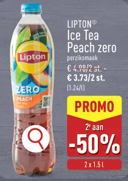 Aanbieding: LIPTON® Ice Tea Peach zero