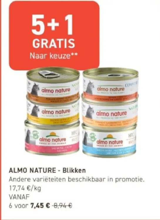 Promotie: ALMO NATURE - Blikken