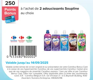 Offre: Adoucissants Soupline