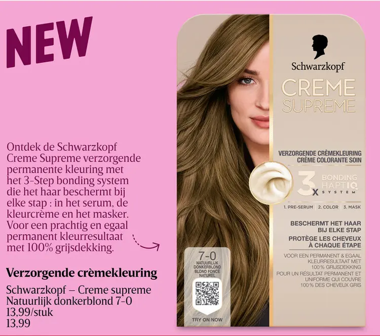 Aanbieding: Creme Supreme Natuurlijk donkerblond 7-0