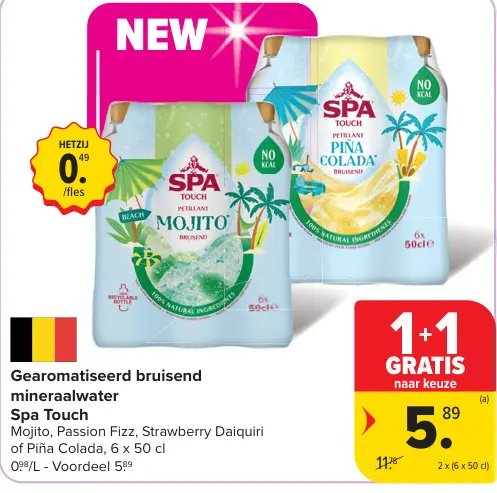 Promotie: Gearomatiseerd bruisend mineraalwater