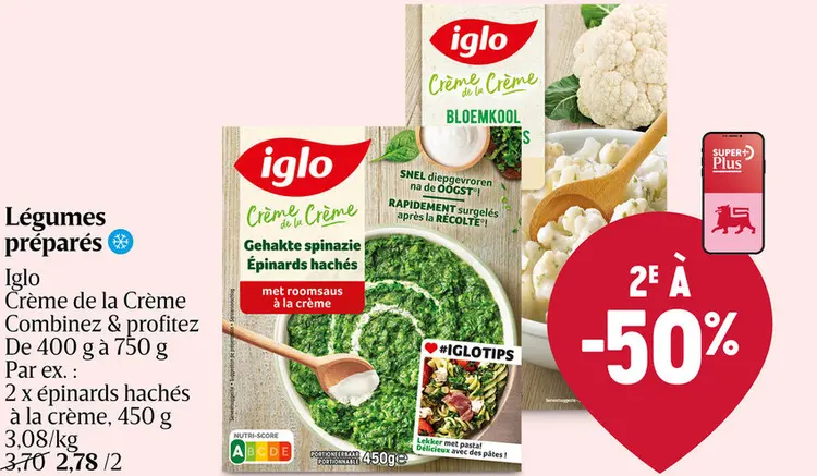 Offre: Légumes préparés