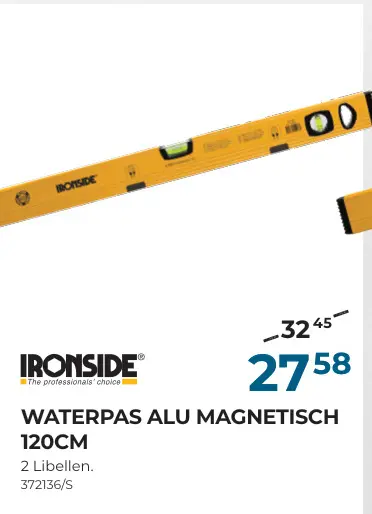 Promotie: Waterpas alu magnetisch