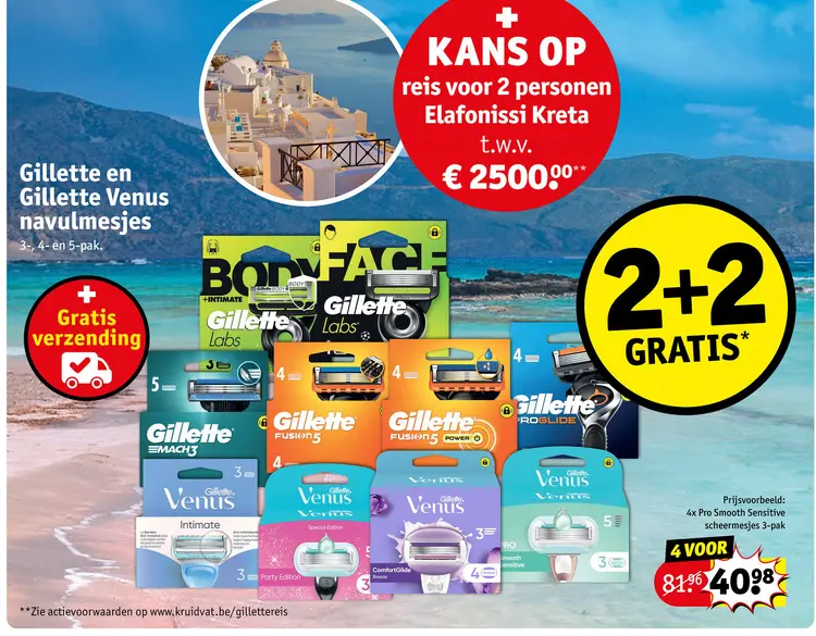 Promotie: Gillette en Gillette Venus navulmesjes