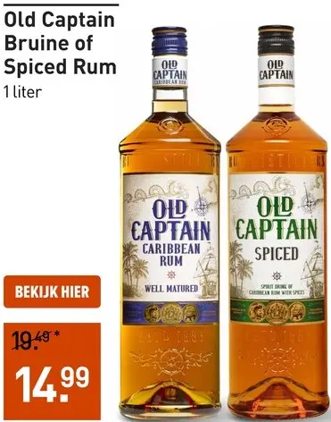 Aanbieding: Bruine of Spiced Rum