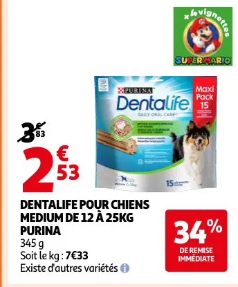 Offre: Dentalife pour chiens medium