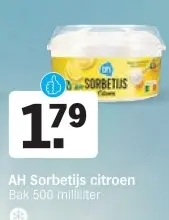 Aanbieding: AH Sorbetijs citroen