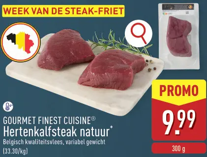 Promotie: Hertenkalfsteak natuur