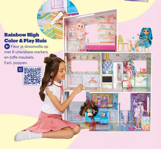 Promotie: Rainbow High Color & Play Huis