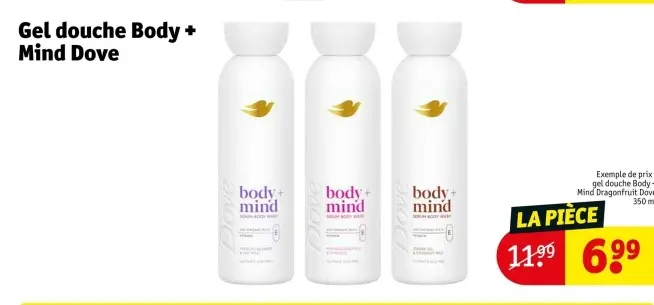 Offre: Gel douche Body + Mind