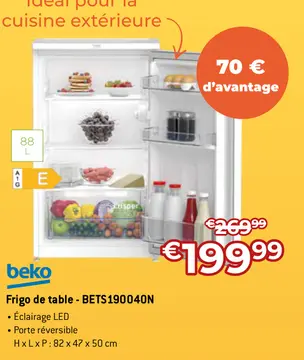 Offre: Frigo de table - BETS190040N