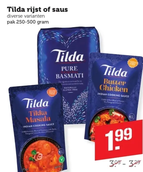 Aanbieding: Rijst of saus