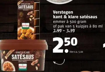 Aanbieding: kant & klare satésaus