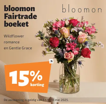 Aanbieding: bloomon Fairtrade boeket