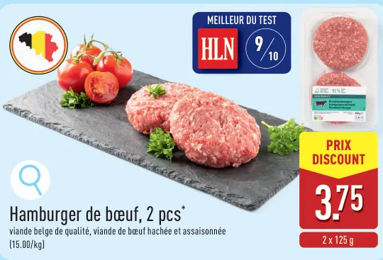 Offre: Hamburger de bœuf