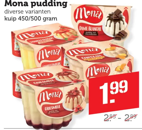 Aanbieding: Mona pudding