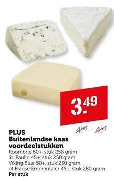 Aanbieding: Buitenlandse kaas voordeelstukken