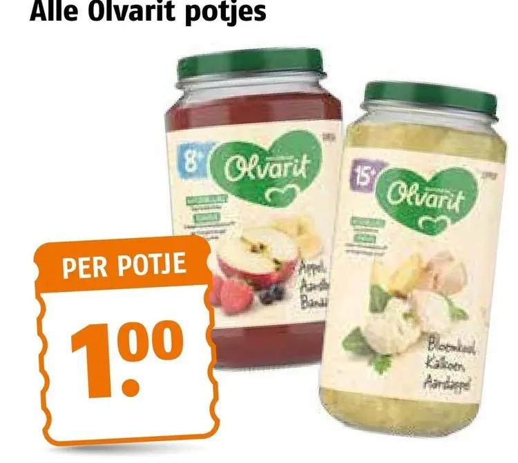 Aanbieding: Olvarit potjes