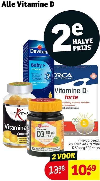 Promotie: Alle Vitamine D