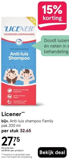 Aanbieding: Anti-luis shampoo Family
