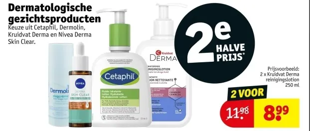 Promotie: Dermatologische gezichtsproducten