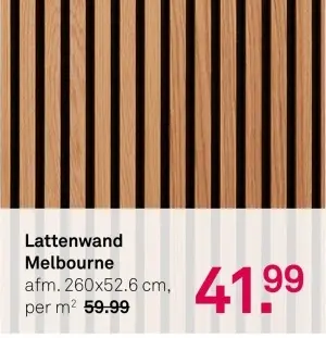 Aanbieding: Lattenwand Melbourne