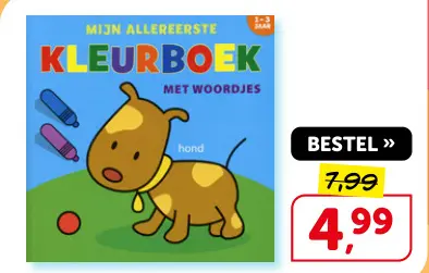 Promotie: Mijn Allereerste Kleurboek Met Woordjes