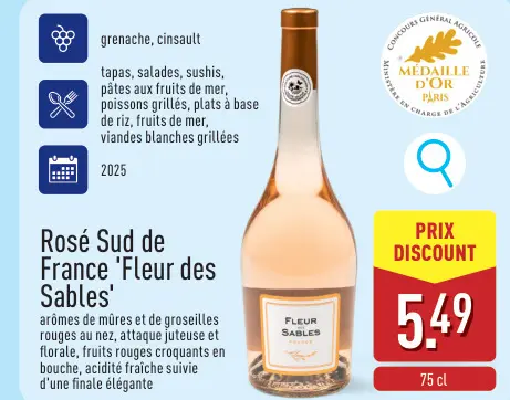 Offre: Rosé Sud de France 'Fleur des Sables'