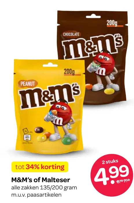Aanbieding: M&M's of Malteser