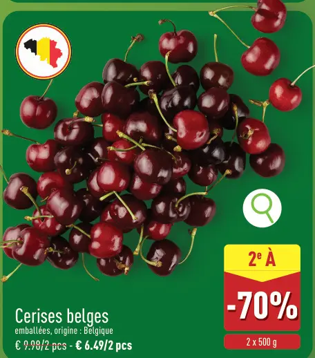 Offre: Cerises belges