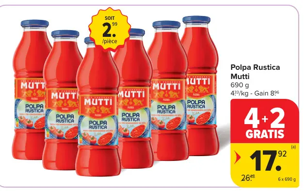 Offre: Polpa Rustica