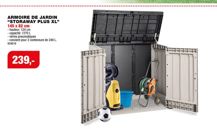 Offre: Armoire de jardin "storaway plus xl"