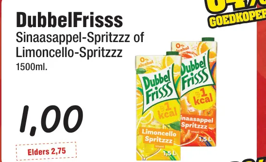 Aanbieding: DubbelFrisss Sinaasappel-Spritzzz of Limoncel