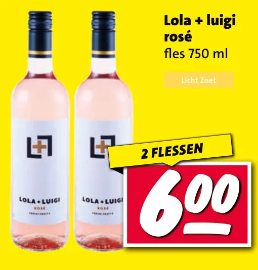 Aanbieding: Lola + Luigi rosé