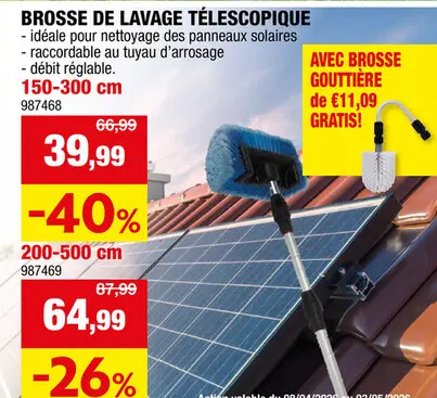 Offre: AVR WB300 brosse de lavage télescopique 150-300 cm