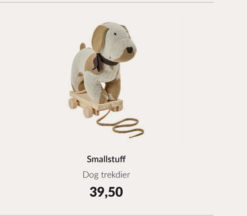 Aanbieding: Smallstuff Dog Trekdier - Off White / Nature