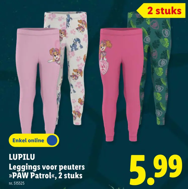 Promotie: Leggings voor peuters "PAW Patrol"