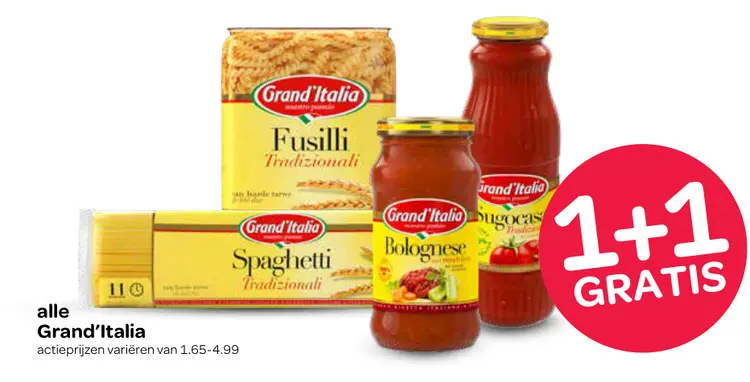 Aanbieding: Grand'Italia pasta en sauzen