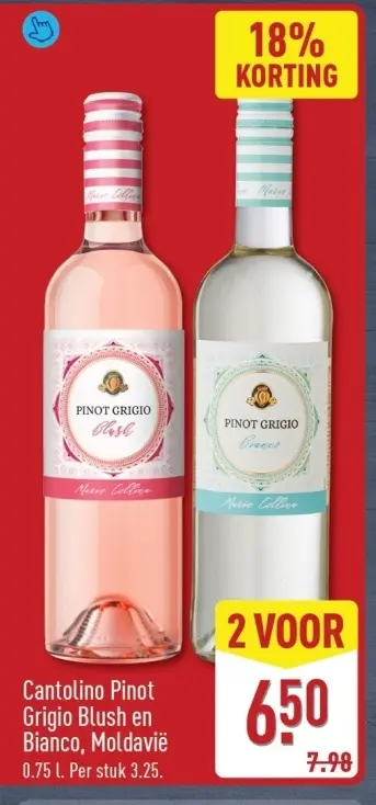 Aanbieding: Cantolino Pinot Grigio Blush en Bianco