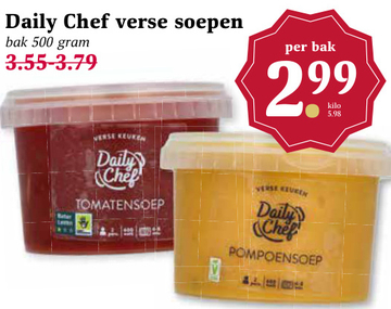 Aanbieding: Daily Chef verse soepen