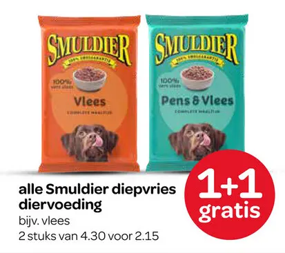Aanbieding: Smuldier diepvries diervoeding