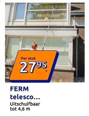 Promotie: telescopische wasborstel