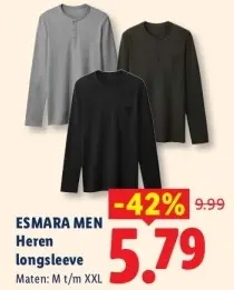 Aanbieding: Heren longsleeve