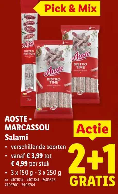Promotie: AOSTE - MARCASSOU Salami