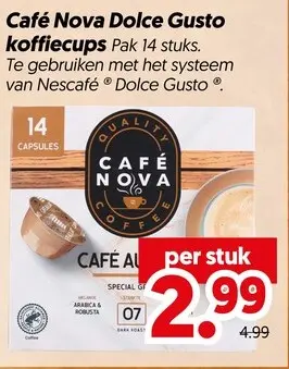 Aanbieding: Café Nova Dolce Gusto koffiecups