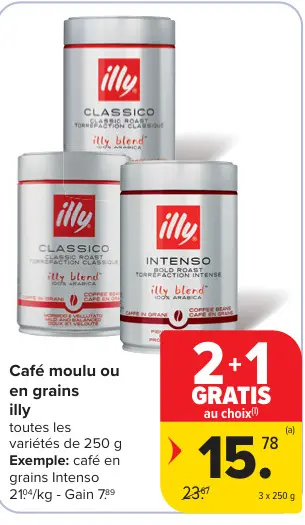 Offre: Café moulu ou en grains